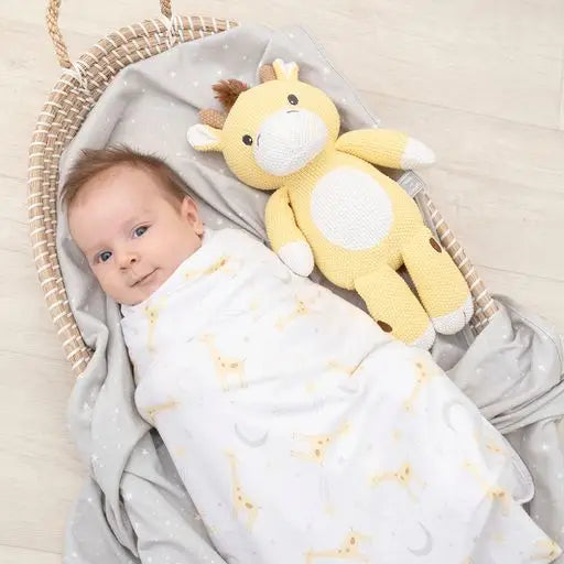 'Noah Giraffe' Swaddle 2pk