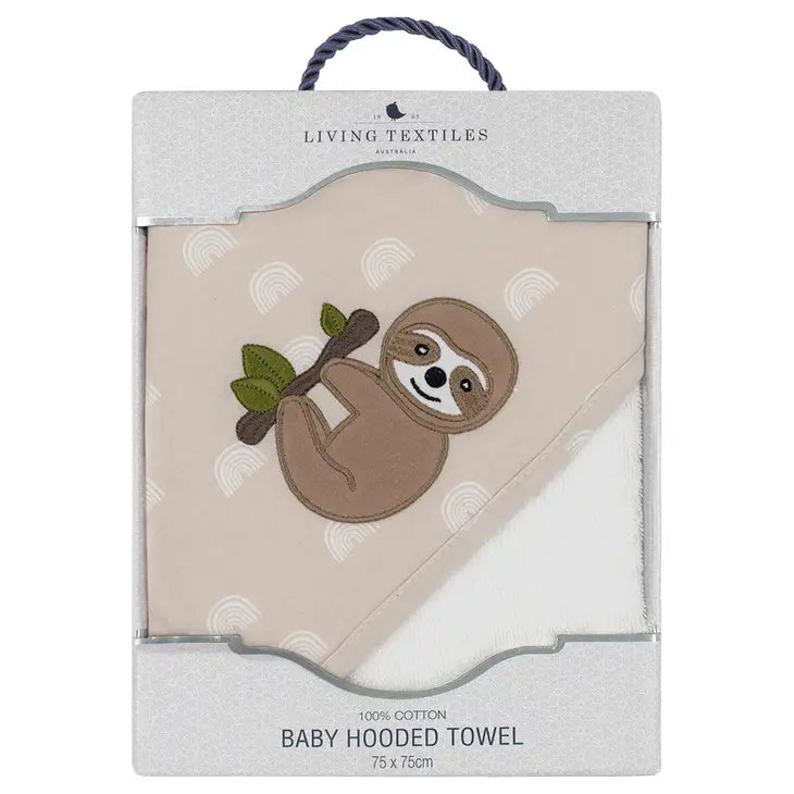 'Happy Sloth' Hooded Towel