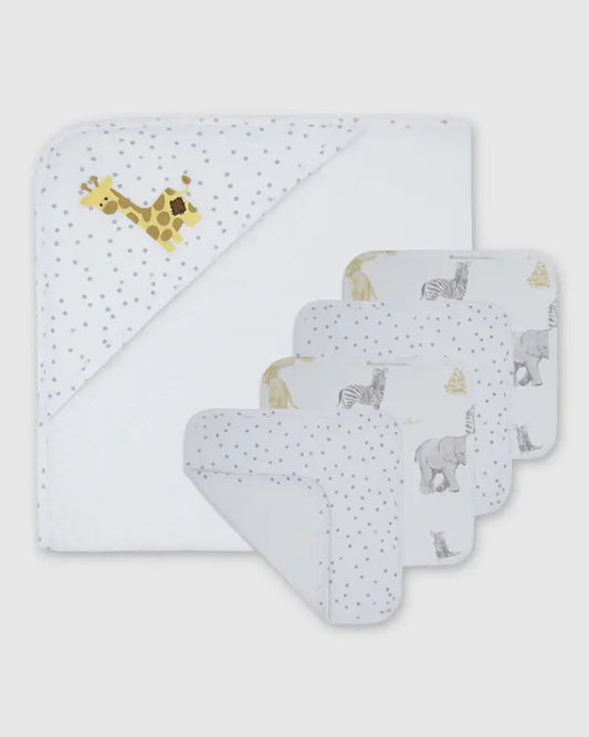 'Pitter Patter Giraffe' Bath Gift Set 5pc