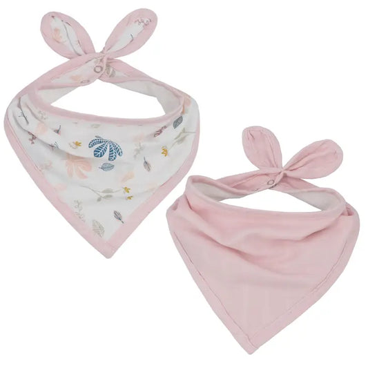 'Botanical Flowers' Bandana Bibs 2pk