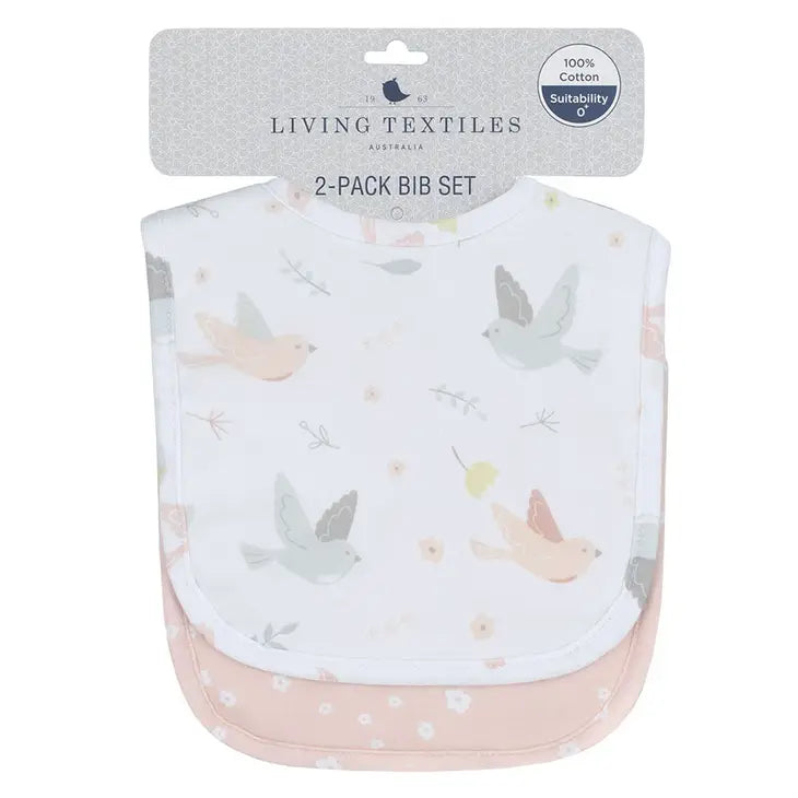 'Ava Bird' Bibs 2pk