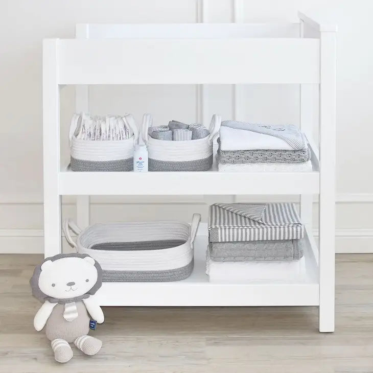 Grey/White Nursery Storage Set 3pc