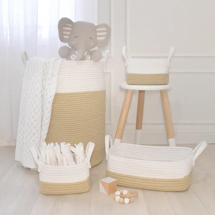 Hazel/White Large Hamper/Toy Storage