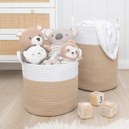 Hazel/White Medium Hamper/Toy Storage