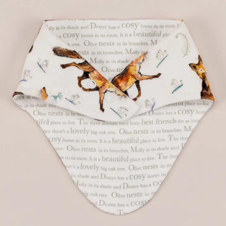 'Dexter Fox' Printed Bandana Bib