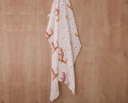 'Jumping Kangaroo' 4 Layers Muslin Blanket