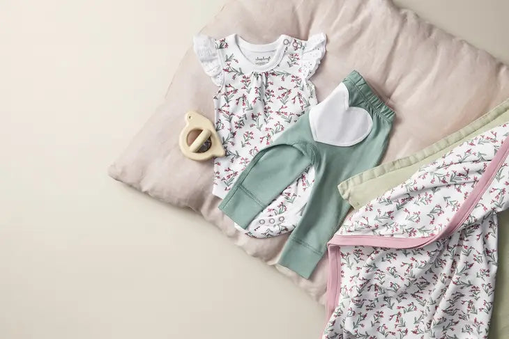 Sage Flower Lace Bodysuit & Matching Pants